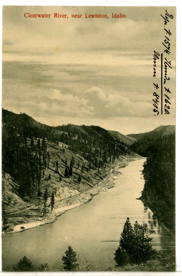 08415-Lewiston, Idaho-1906-Clearwater River near Lewiston, Idaho-Brück & Sohn Kunstverlag