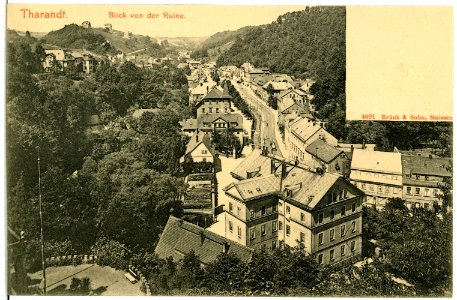 04091-Tharandt-1903-Blick von der Ruine-Brück & Sohn Kunstverlag