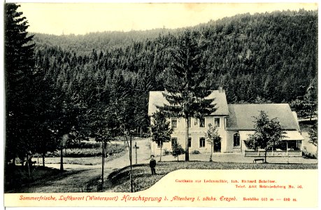 04168-Hirschsprung-1903-bei Altenberg, Gasthaus zur Ladenmühle-Brück & Sohn Kunstverlag