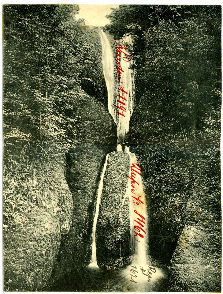 08462-Oregon-1906-Bridal Veil Falls, Oregon on the Columbia River-Brück & Sohn Kunstverlag