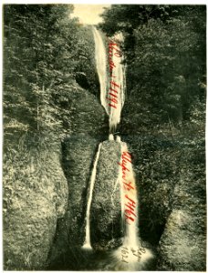08462-Oregon-1906-Bridal Veil Falls, Oregon on the Columbia River-Brück & Sohn Kunstverlag