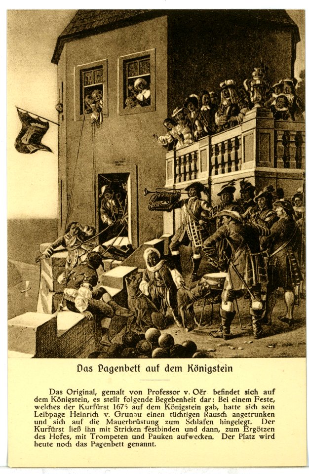 08583-Königstein-1907-Festung - Pagenbett-Brück & Sohn Kunstverlag