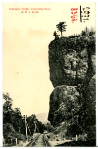 08368-Oregon-1906-Oneonto Bluffs Columbia River, Columbia River-Brück & Sohn Kunstverlag