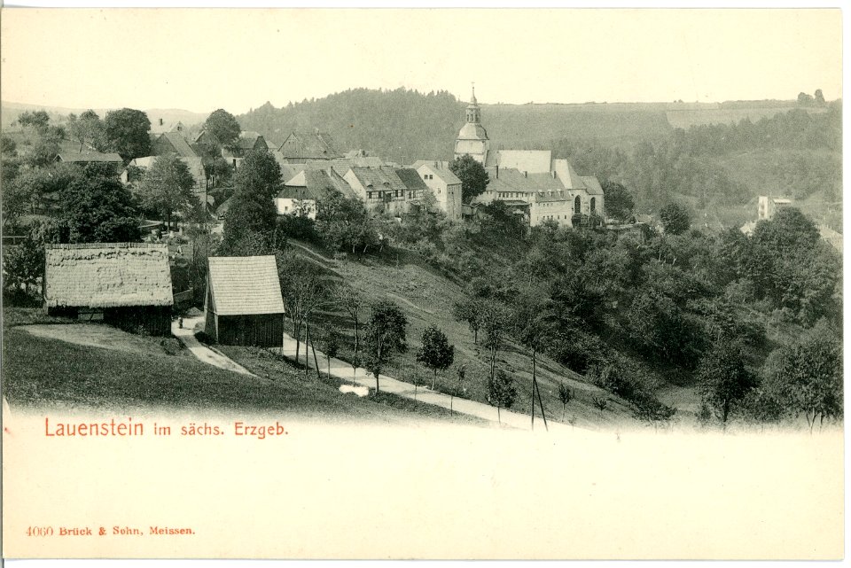 04060-Lauenstein-1903-Blick auf Lauenstein-Brück & Sohn Kunstverlag
