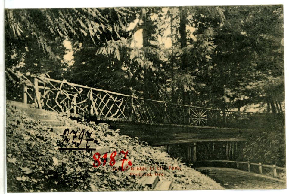 08187-Portland, Ore.-1906-Bridge in City Park-Brück & Sohn Kunstverlag