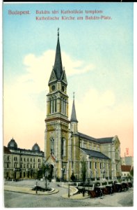 07906-Budapest-1906-Katholische Kirche am Bakatsplatz-Brück & Sohn Kunstverlag
