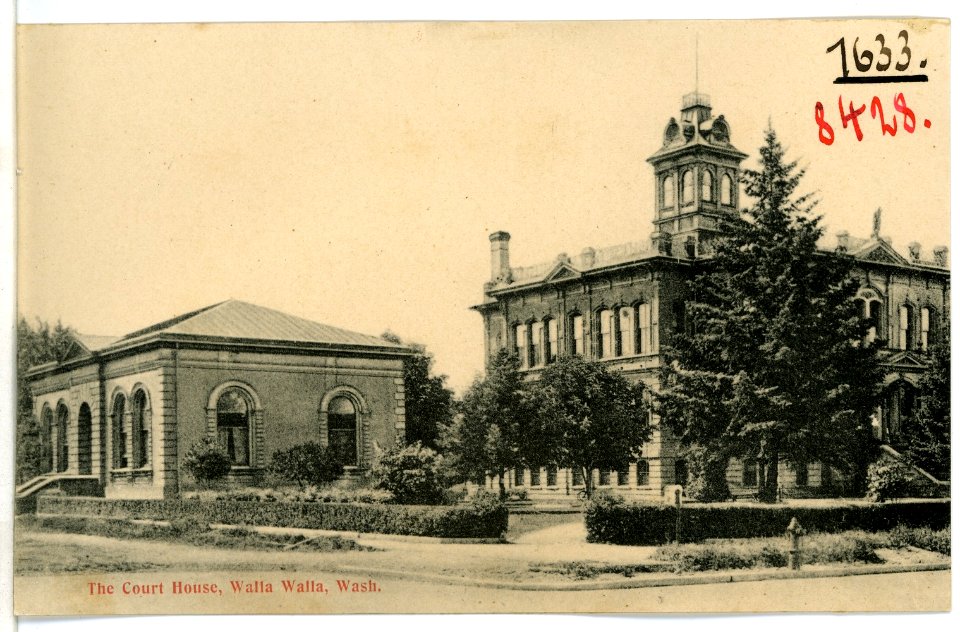 08428-Walla Walla-1906-The Court House-Brück & Sohn Kunstverlag