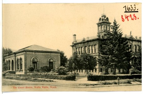 08428-Walla Walla-1906-The Court House-Brück & Sohn Kunstverlag