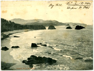 08463-Oregon-1906-Cannon Beach, Oregon Coast-Brück & Sohn Kunstverlag
