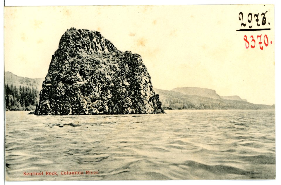08370-Oregon-1906-Sentinel Rock, Columbia River-Brück & Sohn Kunstverlag