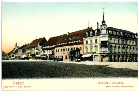 04276-Oschatz-1903-Altmarkt, Nordseite-Brück & Sohn Kunstverlag