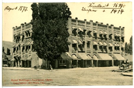 08414-Lewiston, Idaho-1906-Hotel Bollinger-Brück & Sohn Kunstverlag photo