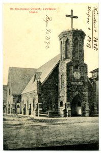 08413-Lewiston, Idaho-1906-St. Stanislaus Church-Brück & Sohn Kunstverlag photo