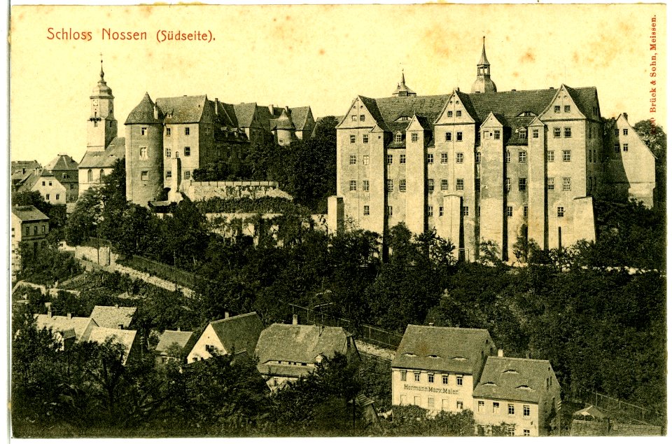 04300-Nossen-1903-Schloß - Südseite-Brück & Sohn Kunstverlag