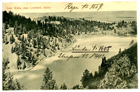 08402-Lewiston, Idaho-1906-Lake Waha near Lewiston-Brück & Sohn Kunstverlag photo