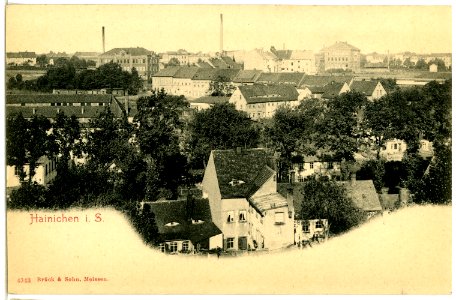 04343-Hainichen-1903-Blick über Hainichen-Brück & Sohn Kunstverlag