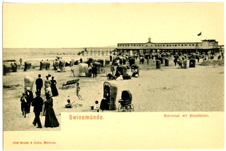 04246-Swinemünde-1903-Herrenbad mit Strandleben-Brück & Sohn Kunstverlag