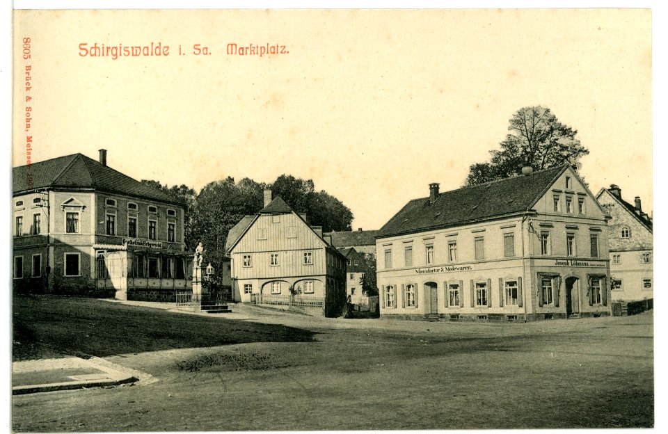 08605-Schirgiswalde-1907-Martktplatz-Brück & Sohn Kunstverlag