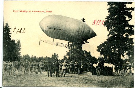 08125-Vancouver, Wash.-1906-First Airship-Brück & Sohn Kunstverlag