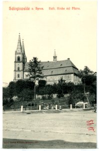 08610-Schirgiswalde-1907-Katholische Kirche mit Pfarre-Brück & Sohn Kunstverlag
