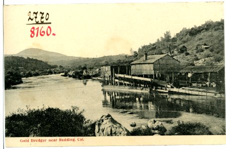 08160-Redding, Cal.-1906-Gold Dredger-Brück & Sohn Kunstverlag