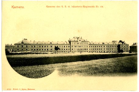 04120-Kamenz-1903-Kaserne des 12. Königlich Sächsischen Infanterie-Regiments Nr. 178-Brück & Sohn Kunstverlag
