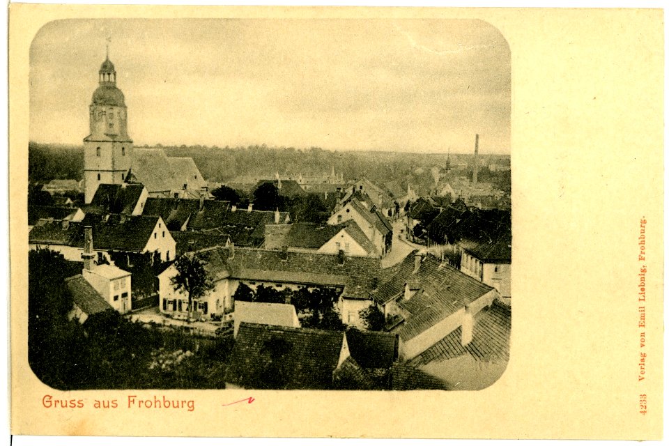 04233-Frohburg-1903-Blick auf die Stadt und Kirche-Brück & Sohn Kunstverlag
