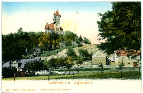 06471-Warnsdorf-1905-Burgbergwarte-Brück & Sohn Kunstverlag