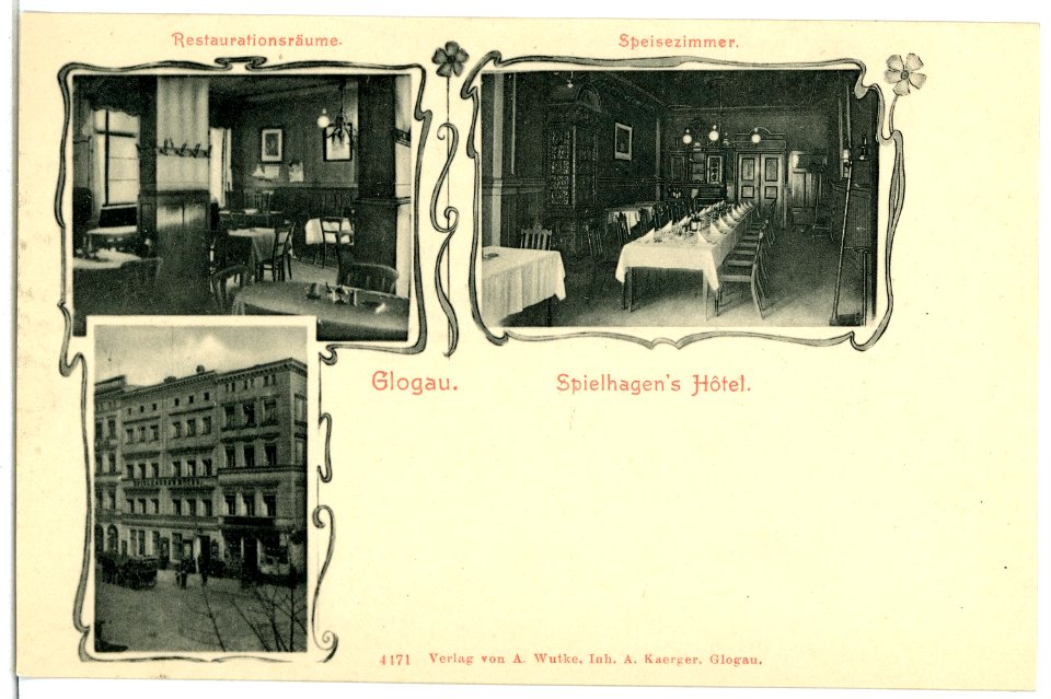 04471-Glogau-1903-Spielhagens Hotel-Brück & Sohn Kunstverlag