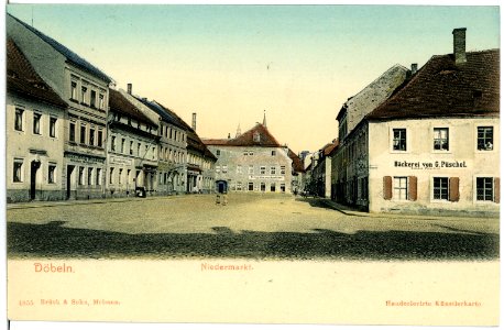 04855-Döbeln-1903-Niedermarkt-Brück & Sohn Kunstverlag