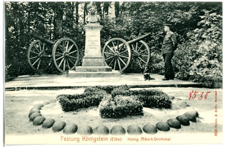 08530-Königstein-1907-Festung - König-Albert-Denkmal-Brück & Sohn Kunstverlag
