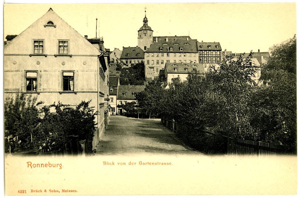 04221-Ronneburg-1903-Blick von der Gartenstraße-Brück & Sohn Kunstverlag