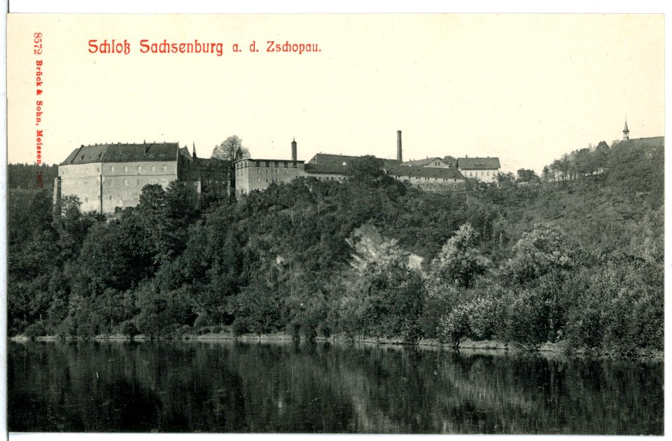 08572-Frankenberg-1907-Schloß Sachsenburg an der Zschopau-Brück & Sohn Kunstverlag