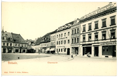 04852-Döbeln-1903-Obermarkt-Brück & Sohn Kunstverlag