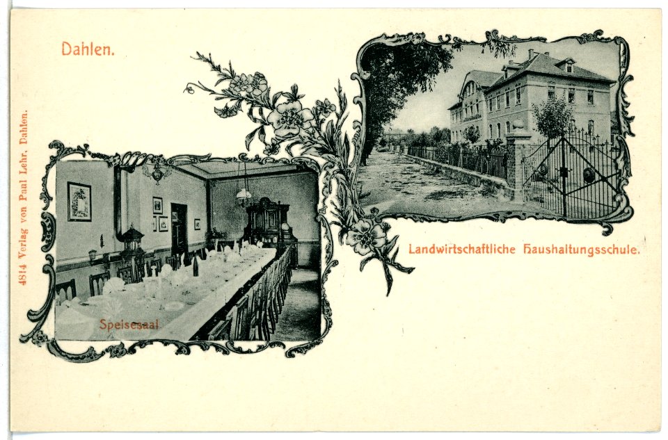 04814-Dahlen-1903-Landwirtschaftliche Haushaltungsschule-Brück & Sohn Kunstverlag