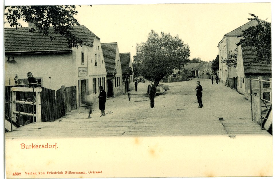 04832-Burkersdorf-1903-Blick in den Ort-Brück & Sohn Kunstverlag