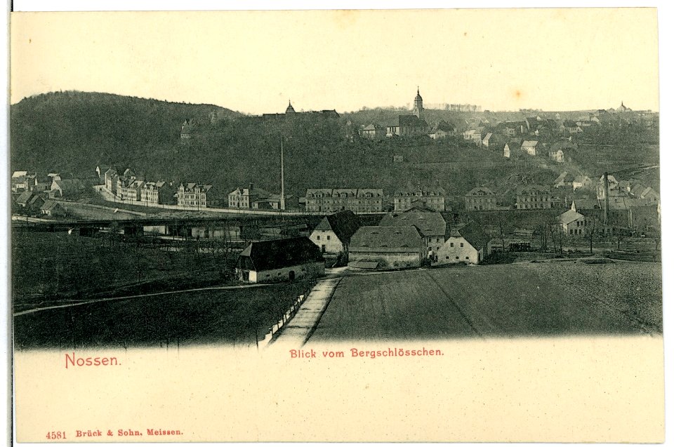 04581-Nossen-1903-Blick auf Nossen vom Bergschlößchen-Brück & Sohn Kunstverlag