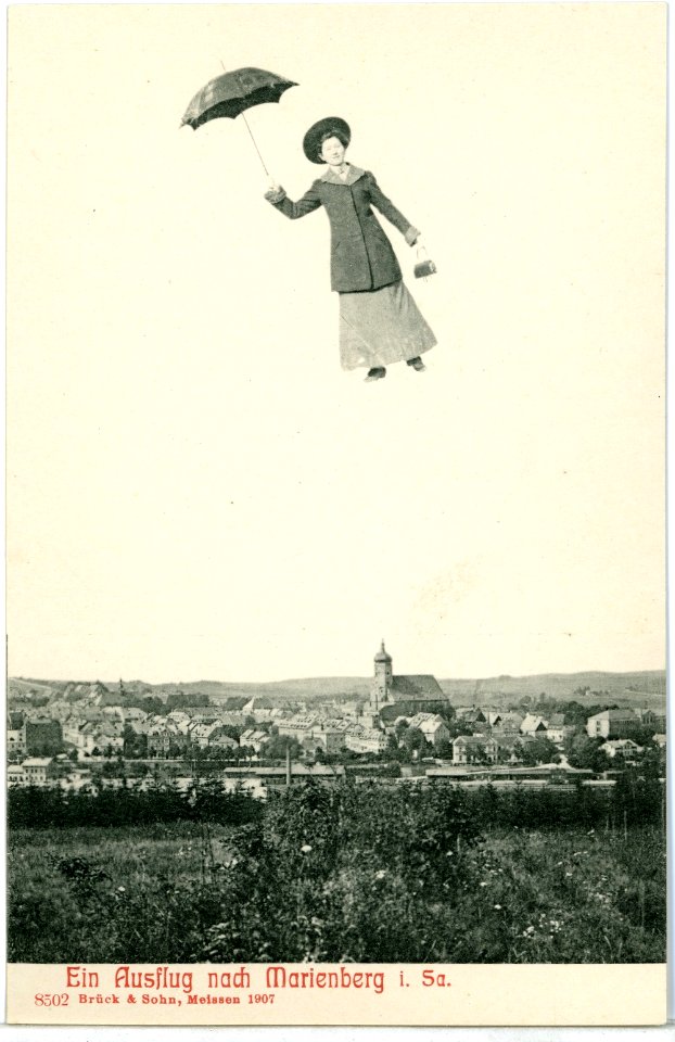 08502-Marienberg-1907-Blick über Marienberg - Fliegende Frau-Brück & Sohn Kunstverlag