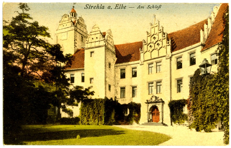 04256-Strehla-1903-Am Schloß-Brück & Sohn Kunstverlag