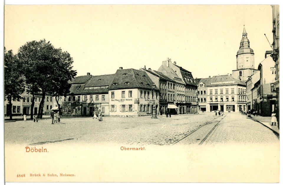 04848-Döbeln-1903-Obermarkt-Brück & Sohn Kunstverlag