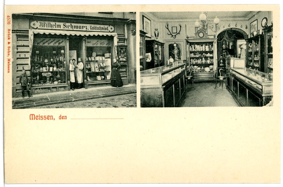 04576-Meißen-1903-Goldschmied Schwarz, Fleischergasse-Brück & Sohn Kunstverlag