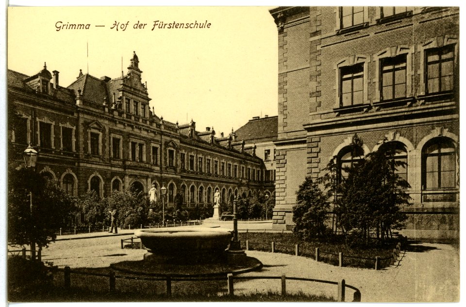 04694-Grimma-1903-Innenhof der Fürstenschule-Brück & Sohn Kunstverlag