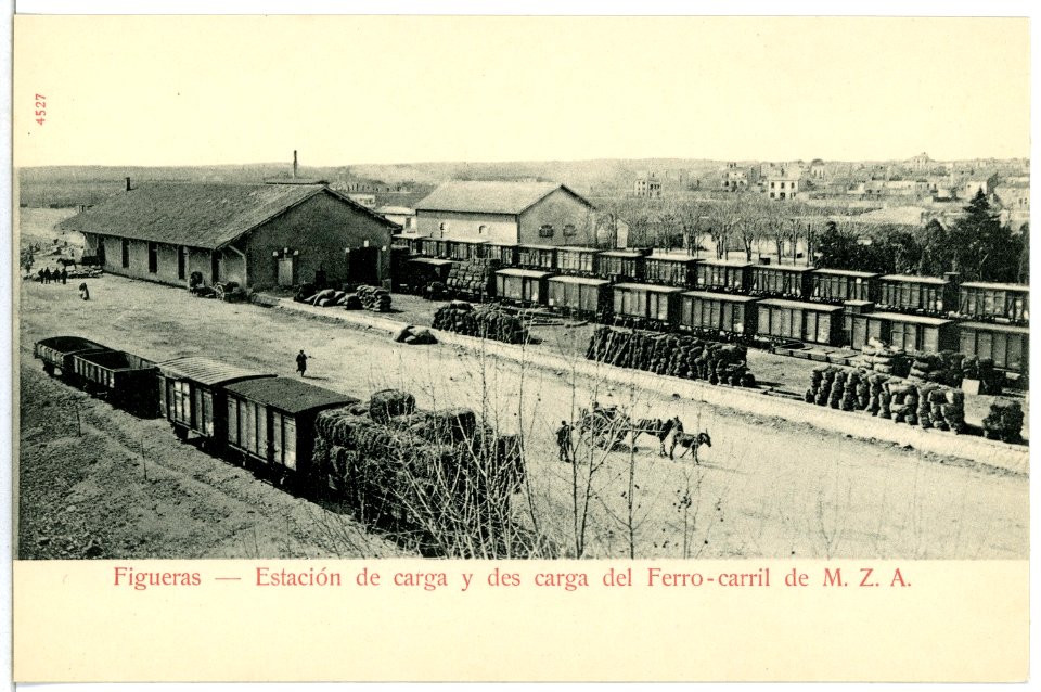 04527-Figueras-1903-Estacion de carga y des carga del Ferro-carril-Brück & Sohn Kunstverlag