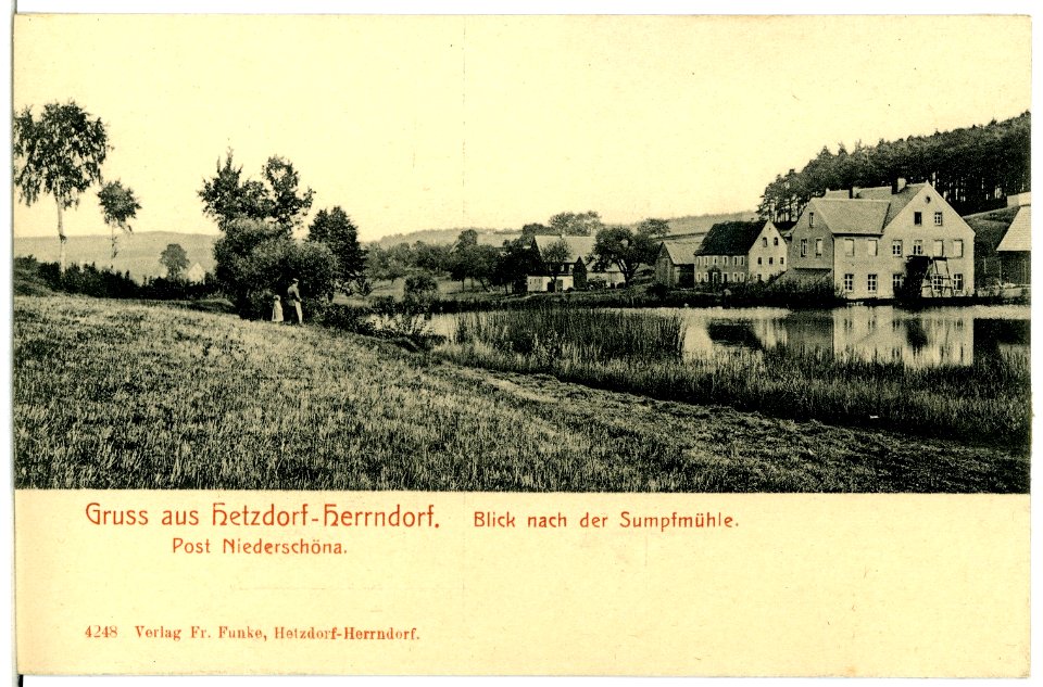 04248-Hetzdorf-Herrndorf-1903-Sumpfmühle-Brück & Sohn Kunstverlag