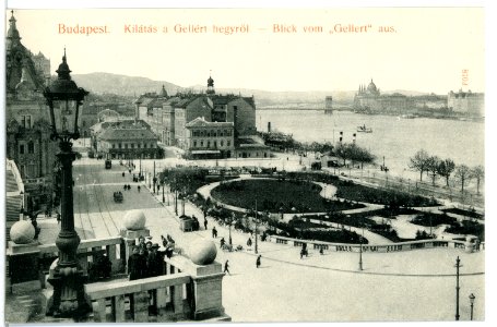 08702-Budapest-1907-Blick vom "Gellert"-Brück & Sohn Kunstverlag