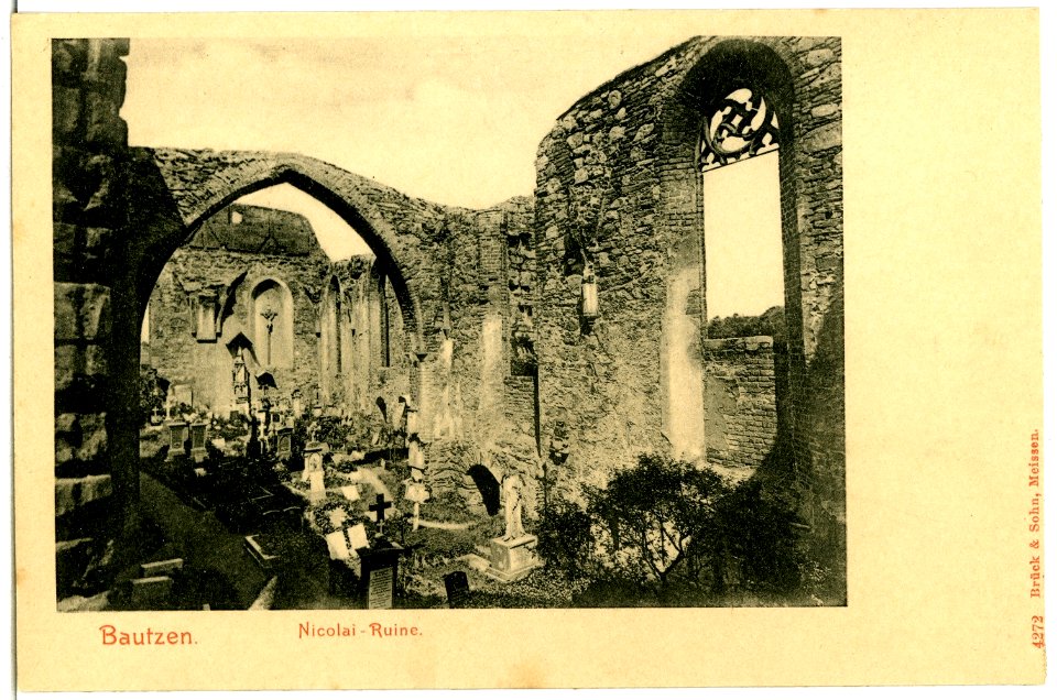 04272-Bautzen-1903-Nicolairuine-Brück & Sohn Kunstverlag