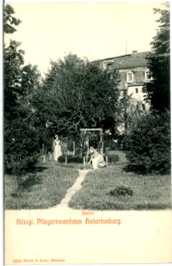 04209-Hubertusburg-1903-Pflegerinnenhaus Hubertusburg, Garten-Brück & Sohn Kunstverlag