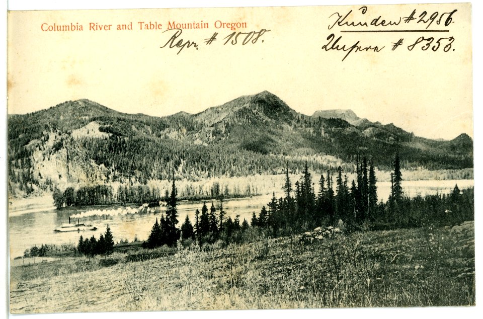 08353-Oregon-1906-Columbia River and Table Mountain-Brück & Sohn Kunstverlag