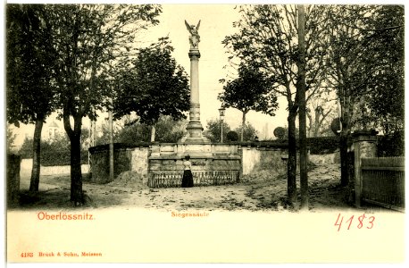 04183-Oberlößnitz-1903-Siegessäule-Brück & Sohn Kunstverlag