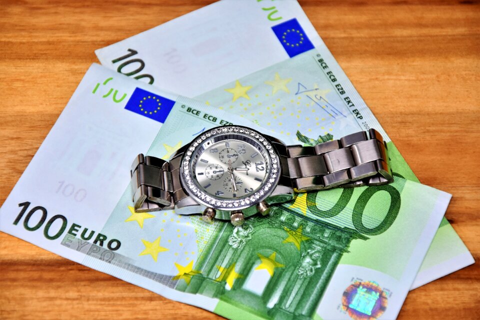 Euro currency dollar bill